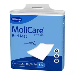 MOLICARE Premium -sängyn matto 9 tippaa 40x60 cm, 30 kpl