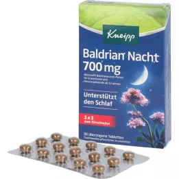KNEIPP Valerian Night 700 mg päällystetyt tabletit, 30 kpl