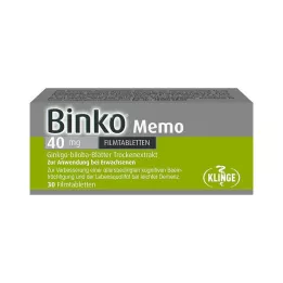 BINKO Muistio 40 mg kalvopäällystetyt tabletit, 30 kpl
