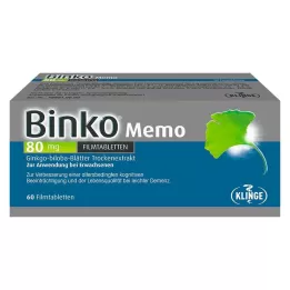 BINKO Memo 80 mg kalvopäällysteiset tabletit, 60 kpl