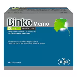 BINKO Muistio 80 mg kalvopäällystetyt tabletit, 120 kpl