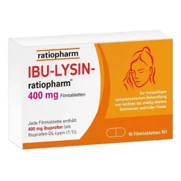 IBU-LYSIN-ratiopharm 400 mg kalvopäällysteiset tabletit, 10 kpl
