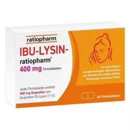 IBU-LYSIN-ratiopharm 400 mg kalvopäällysteiset tabletit, 20 kpl