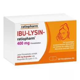 IBU-LYSIN-ratiopharm 400 mg kalvopäällysteiset tabletit, 50 kpl