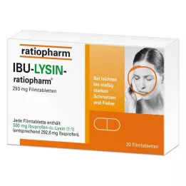 IBU-LYSIN-ratiopharm 293 mg kalvopäällysteiset tabletit, 20 kpl