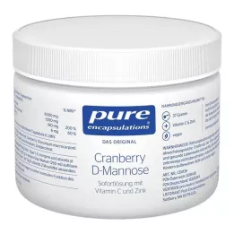 PURE ENCAPSULATIONS Karpalo D-mannoosijauhe, 37 g