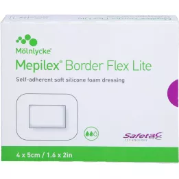 MEPILEX Border Flex Lite Foam Association 4x5 cm, 10 kpl