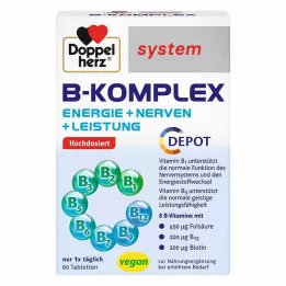 DOPPELHERZ B-kompleksijärjestelmän tabletit, 60 kpl