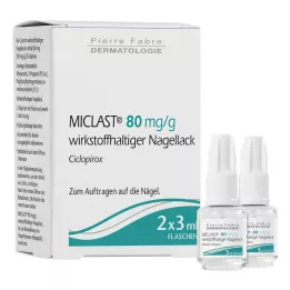 MICLAST 80 mg/g lääkekynsilakka, 2X3 ml
