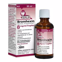 BROMHEXIN Hermes Arzneimittel 8 mg/ml tipat, 30 ml