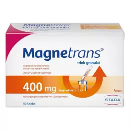MAGNETRANS 400 mg juomarakeita, 50X5,5 g