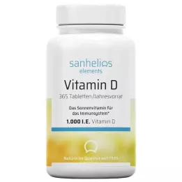 SANHELIOS D-vitamiini 1 000 IU tabletit, 365 kpl
