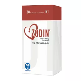 ZODIN Omega-3 1 000 mg pehmeät kapselit, 28 kpl