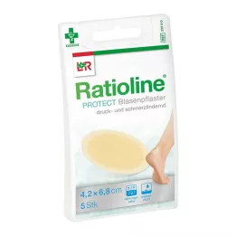 RATIOLINE suojapainolaastari 4,2x6,8 cm, 5 kpl