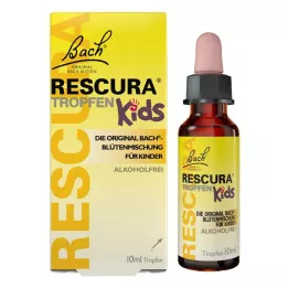 BACHBLÜTEN Alkuperäinen Rescura Kids Tro, alkoholiton, 10 ml