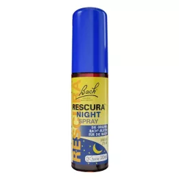 BACHBLÜTEN Alkuperäinen Rescura Night Spray alkoholilla, 20 ml