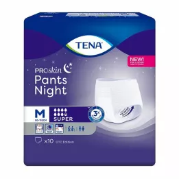 TENA PANTS yö super M kertakäyttöiset housut, 10 kpl