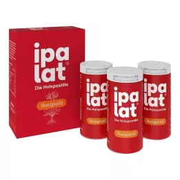IPALAT Kurkkutabletit hunaja miedo ilman mentolia sokeriton, 120 kpl