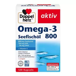 DOPPELHERZ Omega-3 Sea Fish Oil 800 aktiivista kapselia, 120 kpl