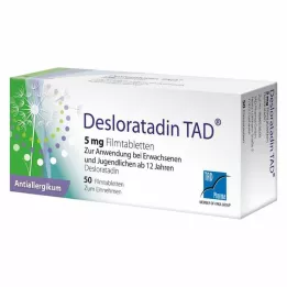DESLORATADIN TAD 5 mg kalvopäällysteiset tabletit, 50 kpl