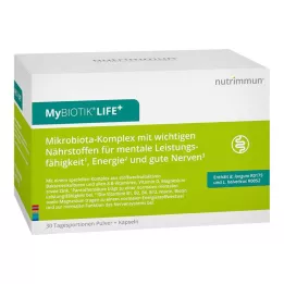 MYBIOTIK LIFE+ Yhdistelmäpakkaus 30x1,5 g Plv.+60 Caps., 1 kpl