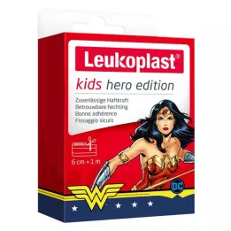 LEUKOPLAST lasten kipsisankari Wonder Woman 6 cmx1m, 1 kpl