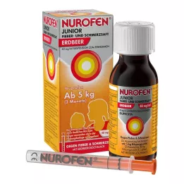 NUROFEN Nuorten kuume- ja kipusiirappi mansikka 40 mg/ml, 100 ml