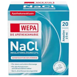 WEPA Inhalaatioliuos NaCl 0,9 %, 20X5 ml