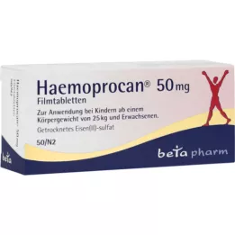 HAEMOPROCAN 50 mg kalvopäällystetyt tabletit, 50 kpl