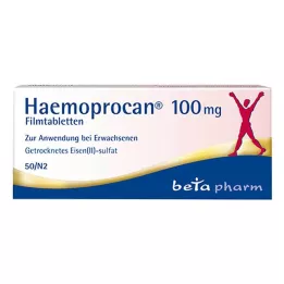 HAEMOPROCAN 100 mg kalvopäällysteiset tabletit, 50 kpl