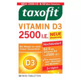 TAXOFIT D3-vitamiini 2500 I.E. tabletit, 50 kpl