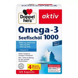 DOPPELHERZ Omega-3 merikalaöljy 1000 kapselia, 120 kpl