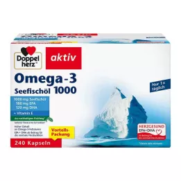 DOPPELHERZ Omega-3 merikalaöljy 1000 kapselia, 240 kpl
