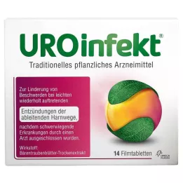 UROINFEKT 864 mg kalvopäällysteiset tabletit, 14 kpl