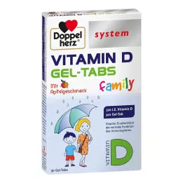 Doppelherz D-vitamiini Gel-välilehdet perhejärjestelmä, 30 kpl