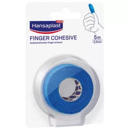 HANSAPLAST Itseliimautuva sormiside 2,5 cm x 5 m sininen, 1 kpl