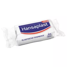 HANSAPLAST elastinen kiinnitysteippi krepattu 8 cmx4 m, 1 kpl