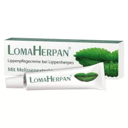 LOMAHERPAN Sitruunamelissauutetta sisältävä huultenhoitovoide, 5 ml