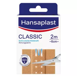 HANSAPLAST Klassinen kipsi 6 cmx2 m, 1 kpl