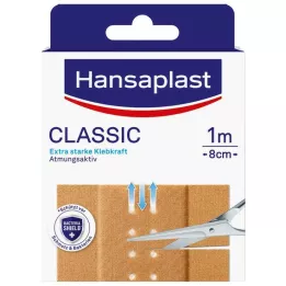 HANSAPLAST Klassinen kipsi 8cm x 1 m, 1 kpl