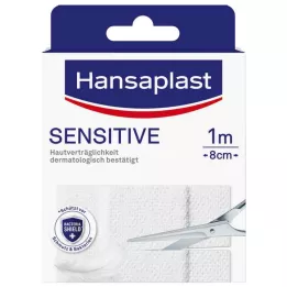 HANSAPLAST Herkkä kipsi hypoallergeeninen 8 cm x 1 m, 1 kpl