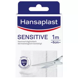 HANSAPLAST Herkkä kipsi hypoallergeeninen 6 cm x 1 m, 1 kpl