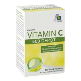 VITAMIN C 500 mg Depot-tabletit, 120 kpl