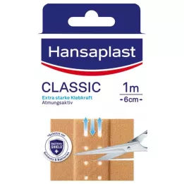 HANSAPLAST Klassinen kipsi 6 cmx1 m, 1 kpl