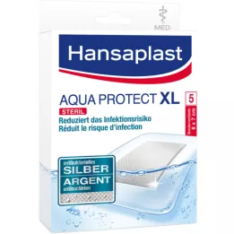 Hansaplast Aqua Protect Wound Association antibakteerinen 8x10cm, 5 kpl