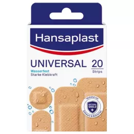 HANSAPLAST Vedenpitävät yleiskipsinauhat, 20 kpl