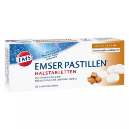 EMSER Pastillit kurkkuimeskelytabletit suolattu karamelli, 30 kpl