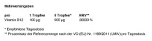 Instructions for use for VITAMIN B12 100 µg suuriannoksiset vegaanitipat, 50 ml - 5