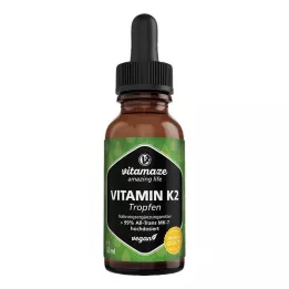 VITAMIN K2 MK7 -tipat, suuri annos vegaani, 50 ml
