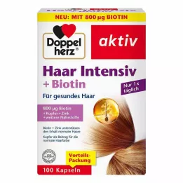 DOPPELHERZ Hair Intensive+Biotin Kapselit, 100 kpl